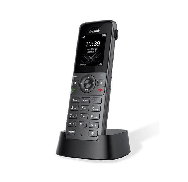 Yealink W73H High-Performance IP DECT Handset, HD Audio, Long Standby Time of 400 hours,Up to 35hours talk time, Noise Reduction, Microsoft SIPGateway Yealink W73H High-Performance IP DECT Handset, HD Audio, Long Standby Time of 400 hours,Up to 35hours talk time, Noise Reduction, Microsoft SIPGateway
